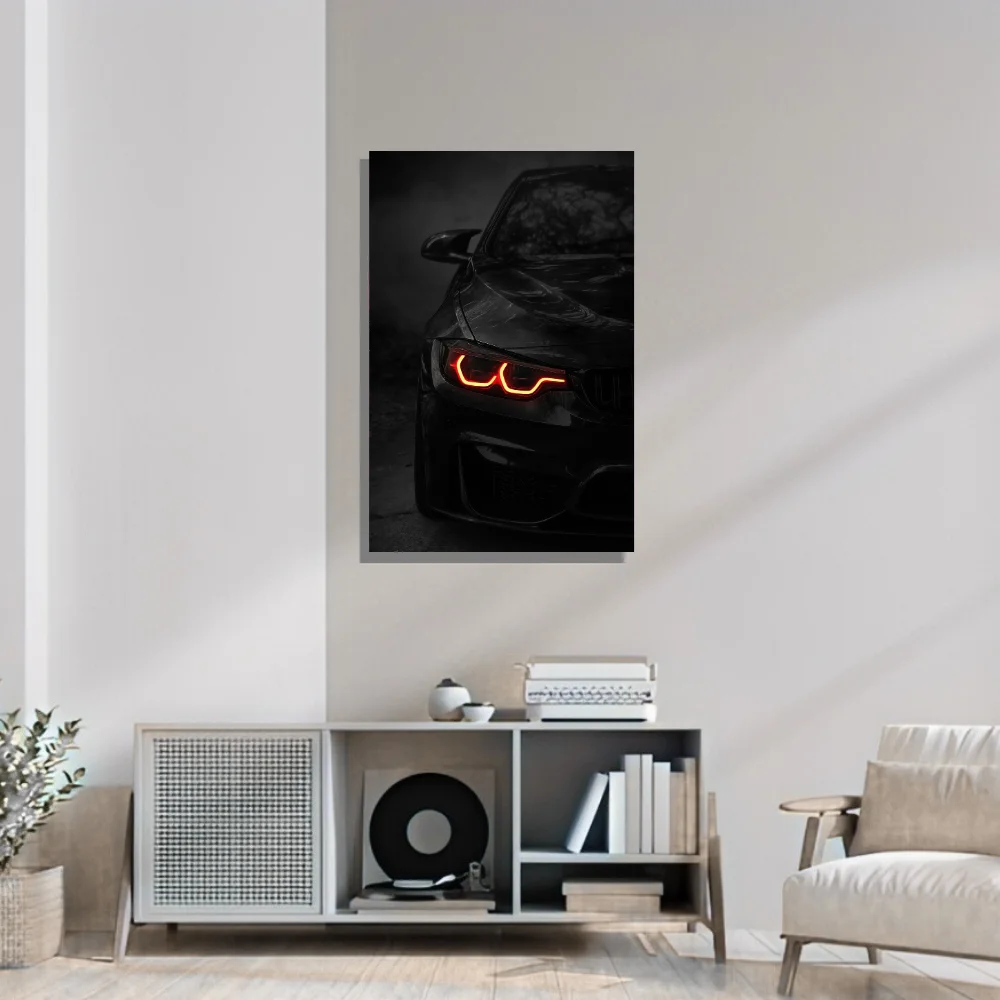 Djane Studio Neon Wall Frame | Acrylic Neon Car Frame for Living Room, Bedroom, Office & Gaming Room | Modern Home Décor | Pack of 1 | Size 12x18 Inch